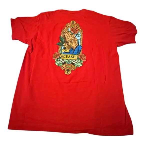 DGK ILLUMINATE T-SHIRT in RED - Picture 3 of 6